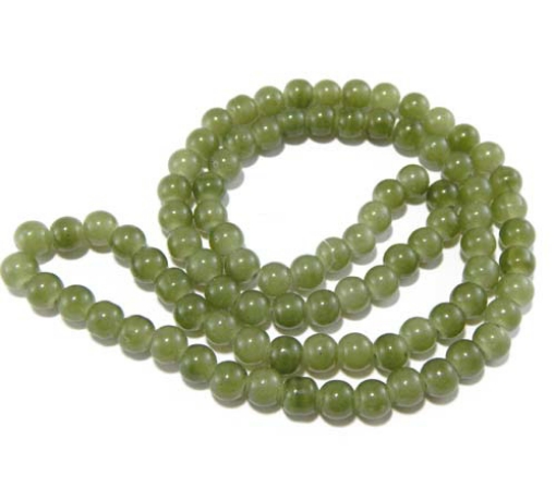 8mm Round Glass Beads