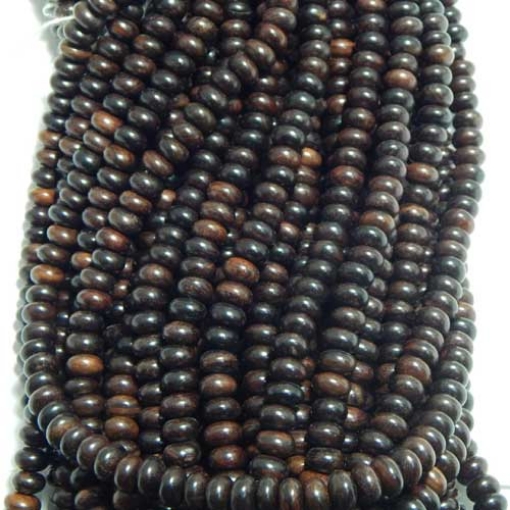 Rose Wood 10mm Disc Shape Beads