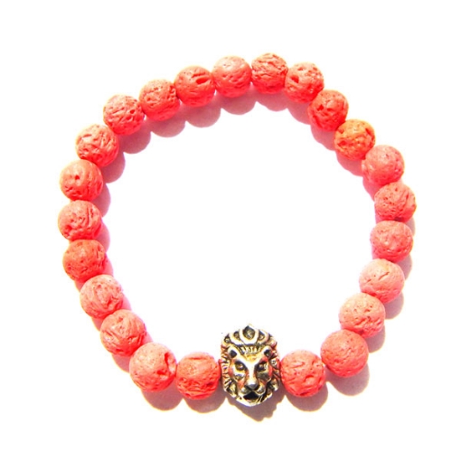 Coloured Lava Gemstone Bracelet  