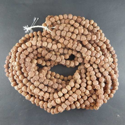 Picture of 9mm Rudraksha Perlenstrang Naturfarbe
