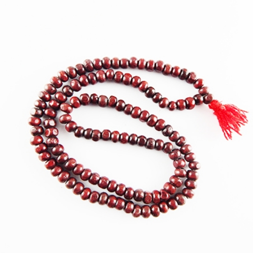 Picture of Free Shipping 6mm Dyed Plain wood mala
