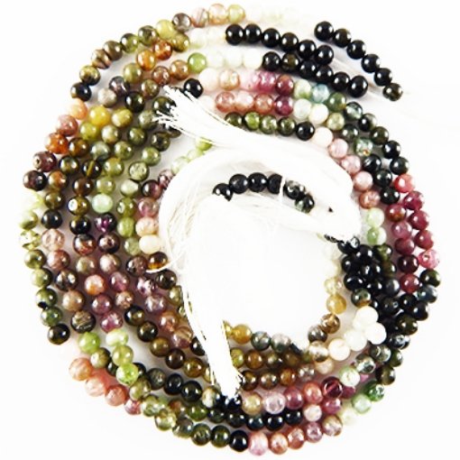 Picture of Turmalin 4mm runde Edelsteinperlen