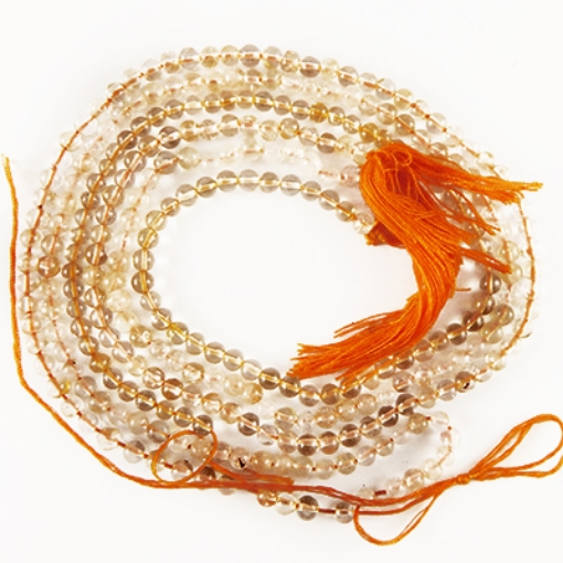 Picture of Zitrin 4mm runde Edelsteinperlen