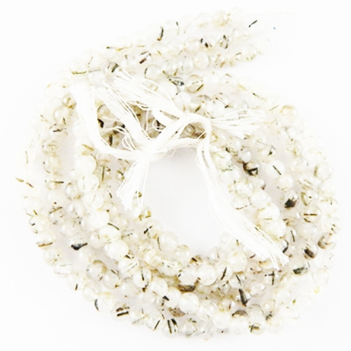 Picture of Rutilquarz 5mm runde Edelsteinperlen