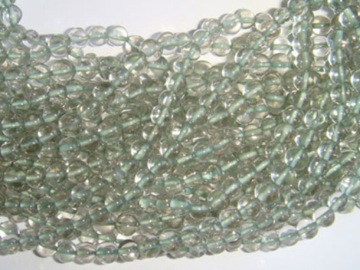 Picture of Grüner Amethyst 5mm runde Edelsteinperlen