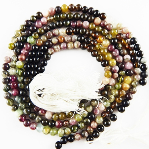 Picture of Turmalin 5mm runde Edelsteinperlen