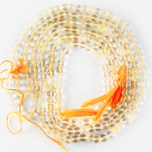 Picture of Citrin Edelsteinperlen 7 mm rund